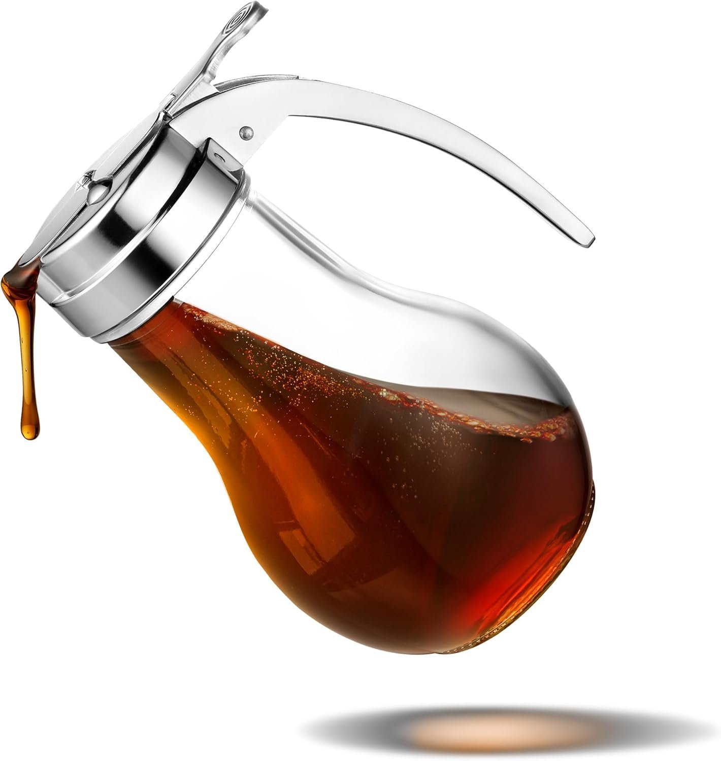 No-Drip Glass Honey & Maple Syrup Dispenser (140 ml)