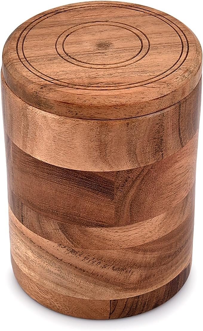 Artisan Wooden Storage Box for Honey Jars (600g)
