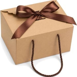 Rustic Brown Kraft Gift Box for Honey Glass Jar