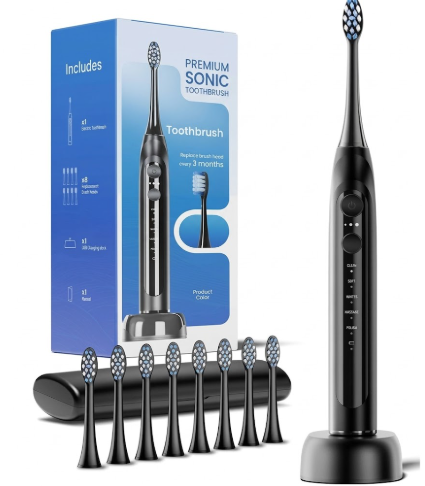 Complete Personal Care Gift Set (Tumbler, Sleep Mask & Electric Toothbrush)