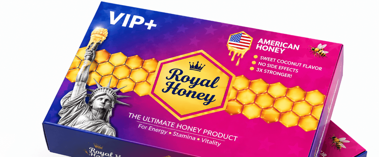 VIP+ Royal Honey Plus American Honey 12-Sachet Display Box